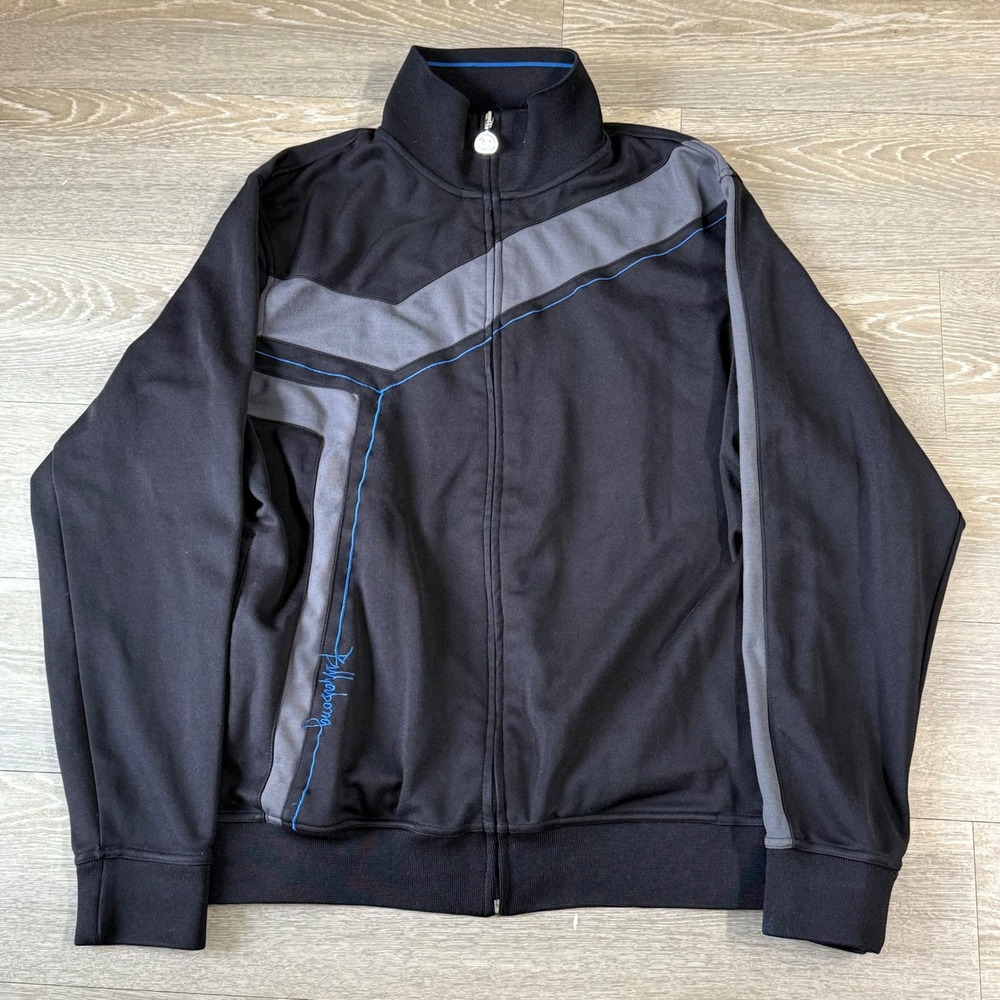 Vintage Billabong Full Zip Track Jacket Black/Gray/Blue Medium‎ Surf Y2K 2000s